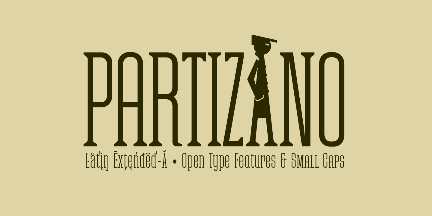 Ejemplo de fuente Partizano Serif